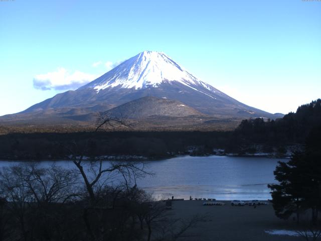 精進湖からの富士山