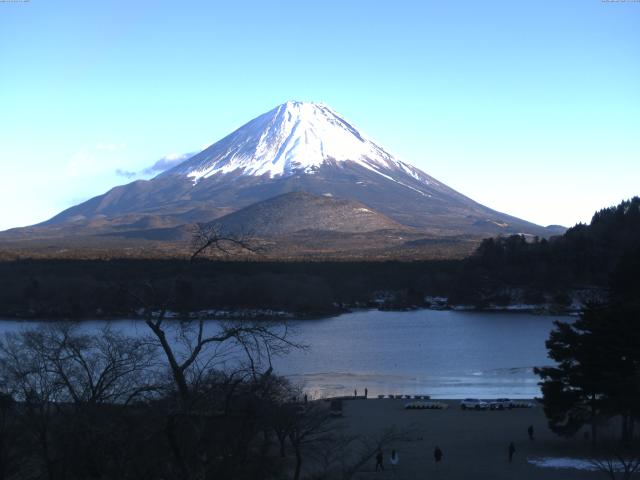 精進湖からの富士山