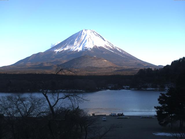 精進湖からの富士山