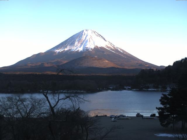 精進湖からの富士山