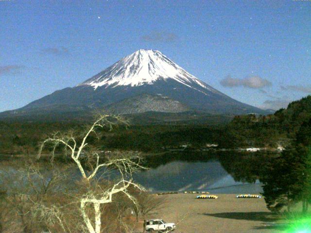 精進湖からの富士山