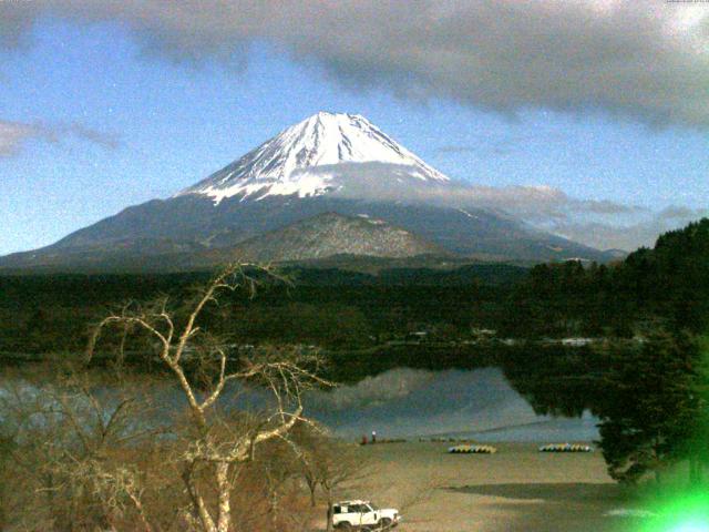 精進湖からの富士山