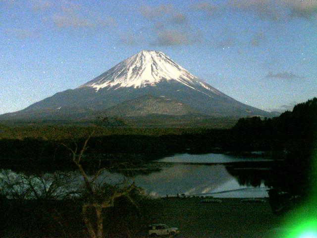 精進湖からの富士山