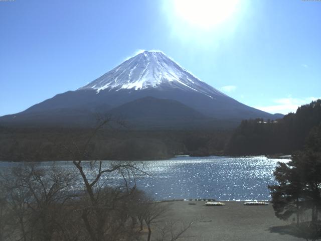 精進湖からの富士山