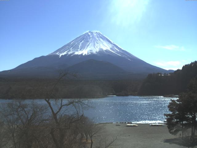 精進湖からの富士山