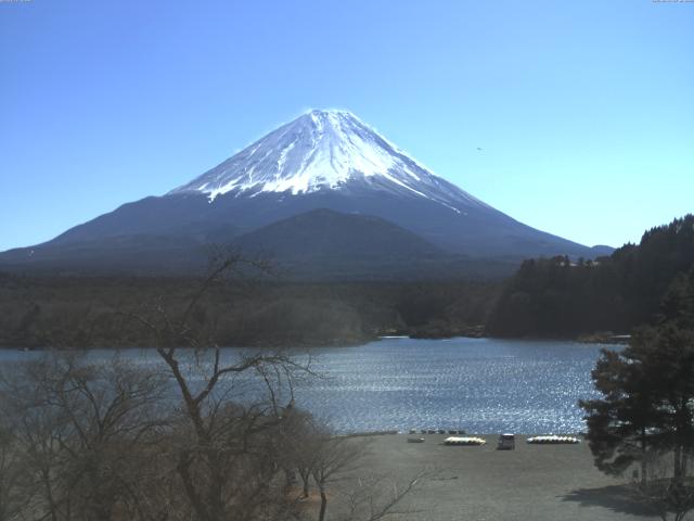 精進湖からの富士山