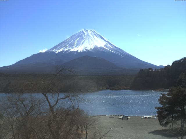 精進湖からの富士山