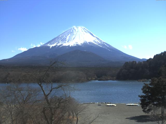 精進湖からの富士山