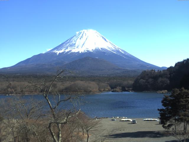 精進湖からの富士山