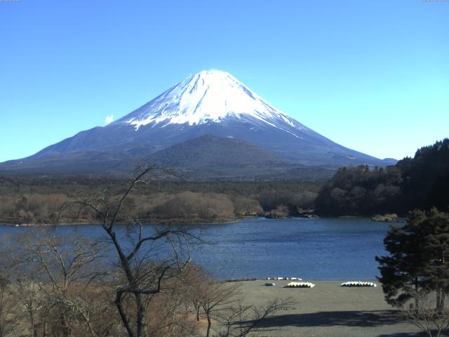 精進湖からの富士山