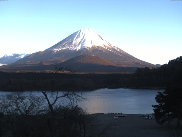 精進湖からの富士山