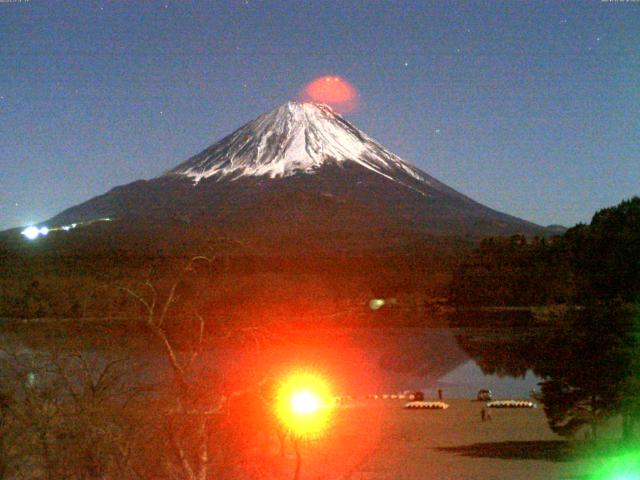 精進湖からの富士山