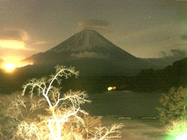 精進湖からの富士山