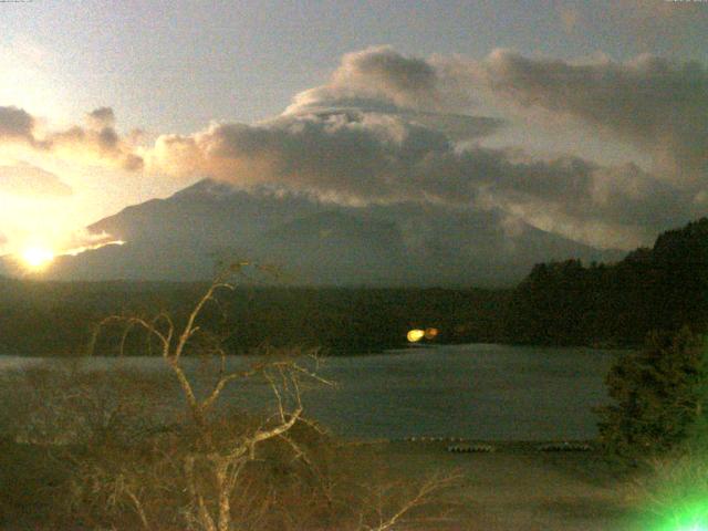 精進湖からの富士山