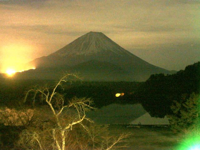 精進湖からの富士山