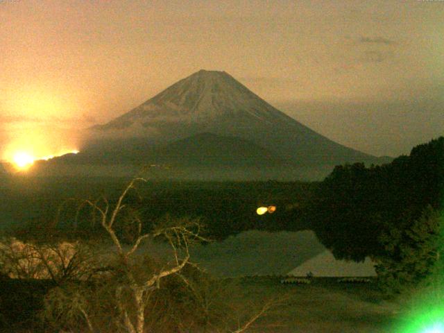 精進湖からの富士山