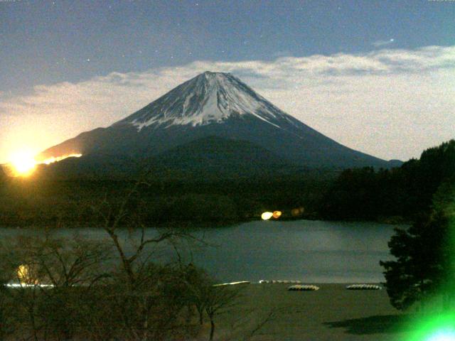 精進湖からの富士山