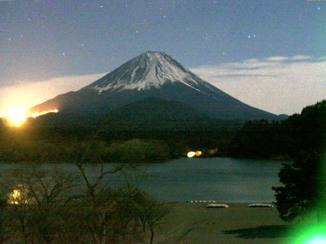 精進湖からの富士山