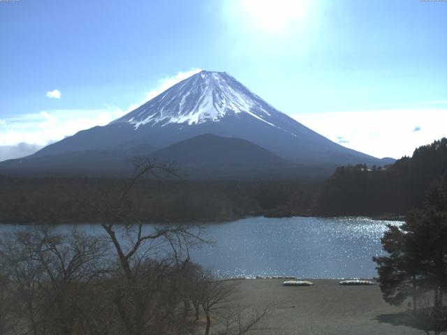 精進湖からの富士山