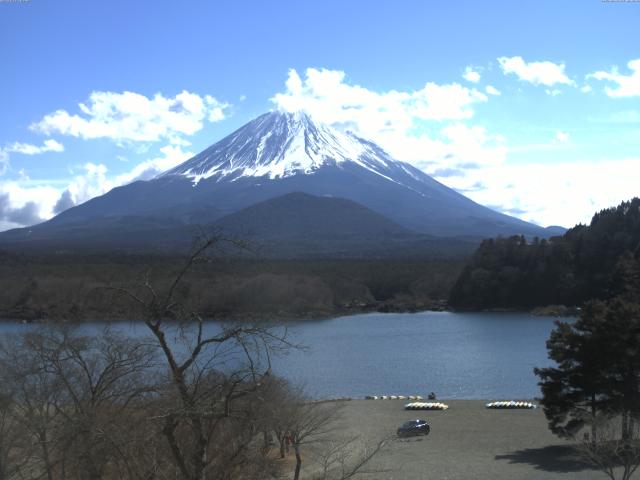 精進湖からの富士山