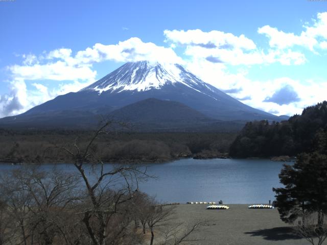 精進湖からの富士山