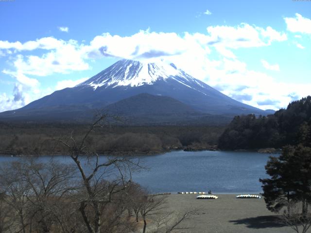 精進湖からの富士山