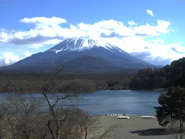 精進湖からの富士山