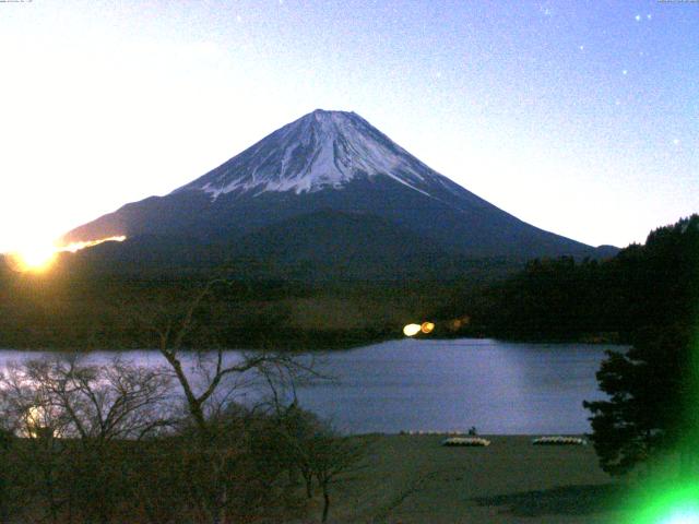 精進湖からの富士山