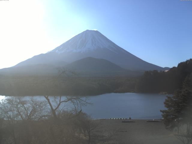 精進湖からの富士山