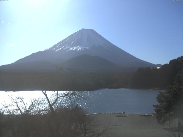 精進湖からの富士山