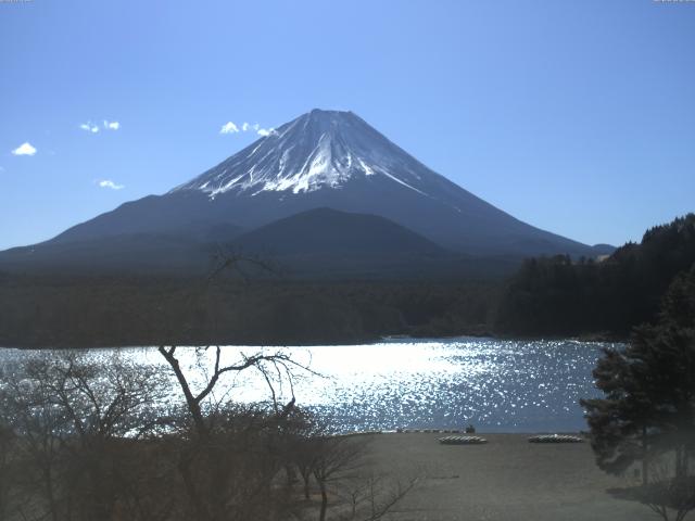 精進湖からの富士山