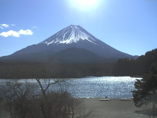 精進湖からの富士山