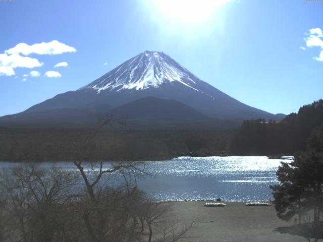 精進湖からの富士山