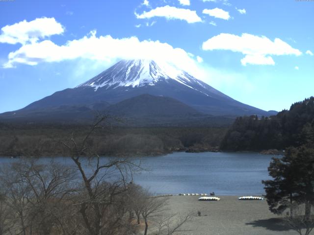 精進湖からの富士山