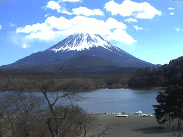 精進湖からの富士山