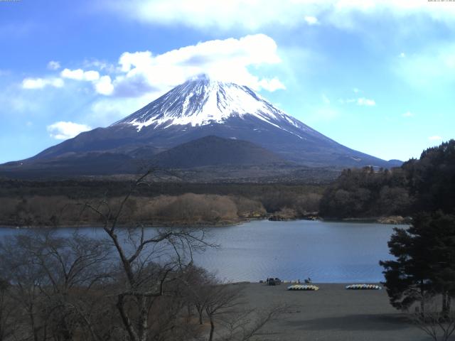 精進湖からの富士山