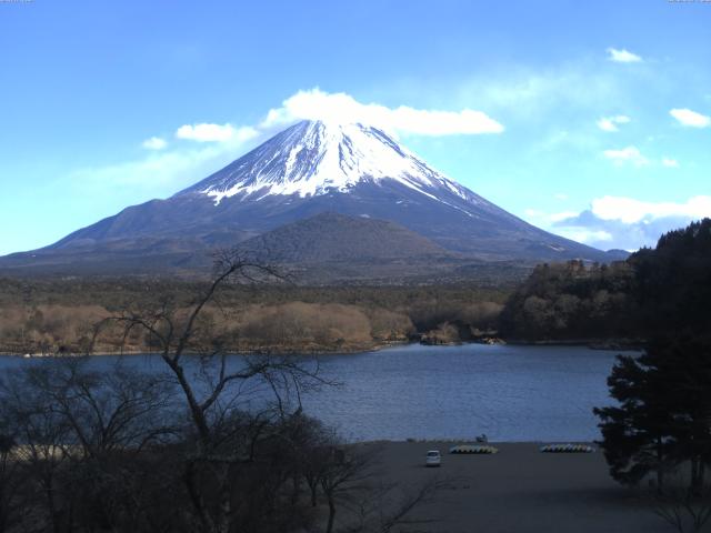 精進湖からの富士山