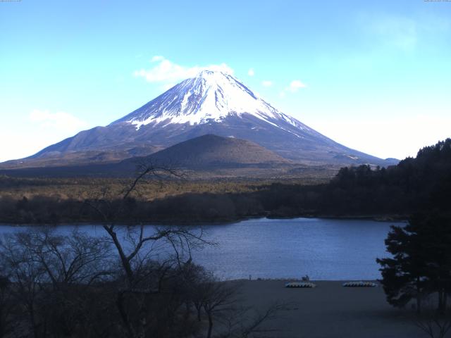 精進湖からの富士山