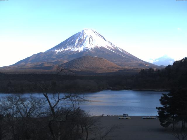 精進湖からの富士山