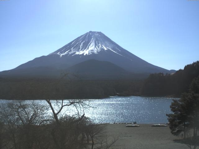 精進湖からの富士山