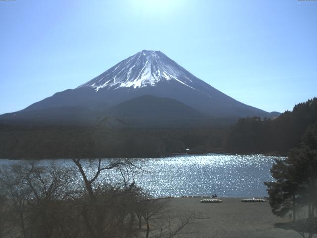 精進湖からの富士山