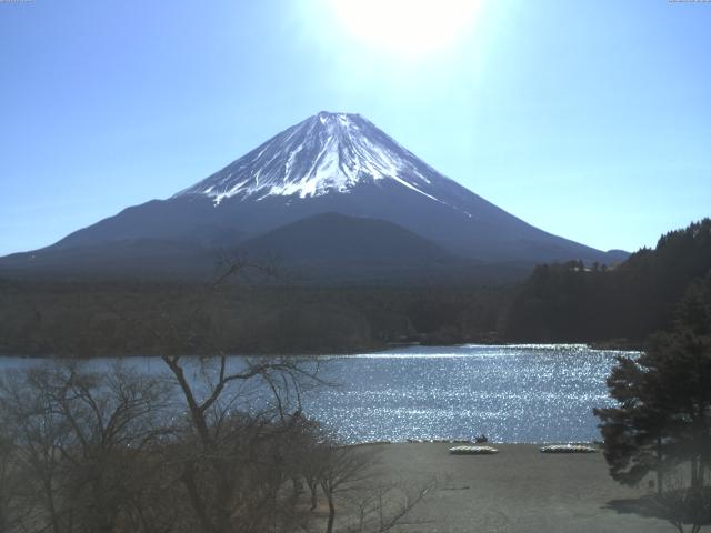 精進湖からの富士山