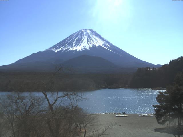 精進湖からの富士山