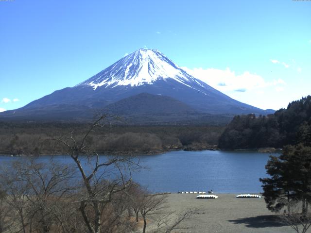 精進湖からの富士山