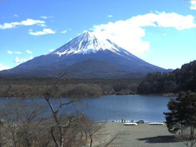 精進湖からの富士山