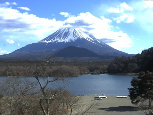 精進湖からの富士山