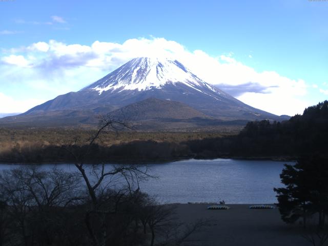 精進湖からの富士山