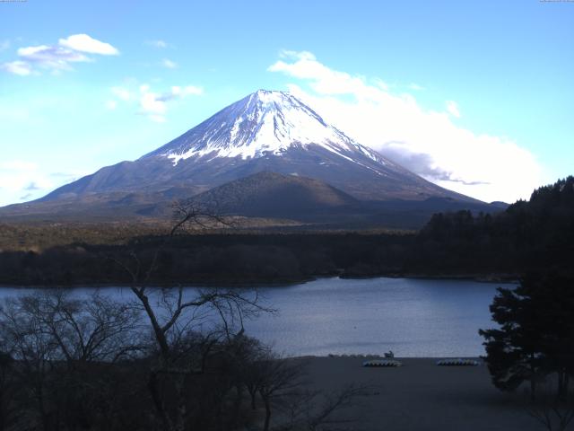 精進湖からの富士山