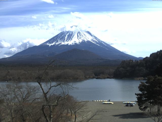 精進湖からの富士山