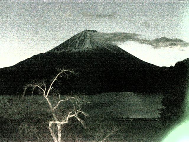 精進湖からの富士山